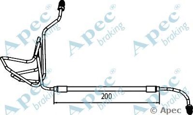 APEC BRAKING hos4064 -  Тормозной шланг